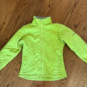 Columbia Neon Green Puffer Jacket